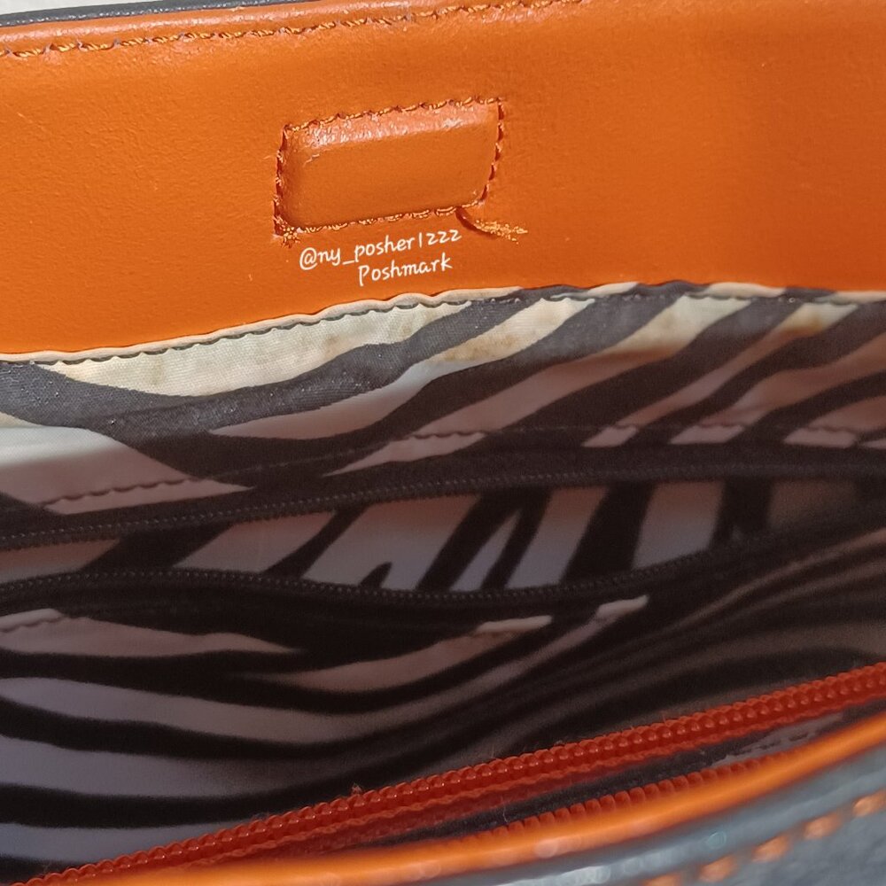 𝗦𝘁𝗼𝗻𝗲 𝗠𝗼𝘂𝗻𝘁𝗮𝗶𝗻 Colorblock Multi-Compartment Tote ⚫🟠 - Picture 6 of 16